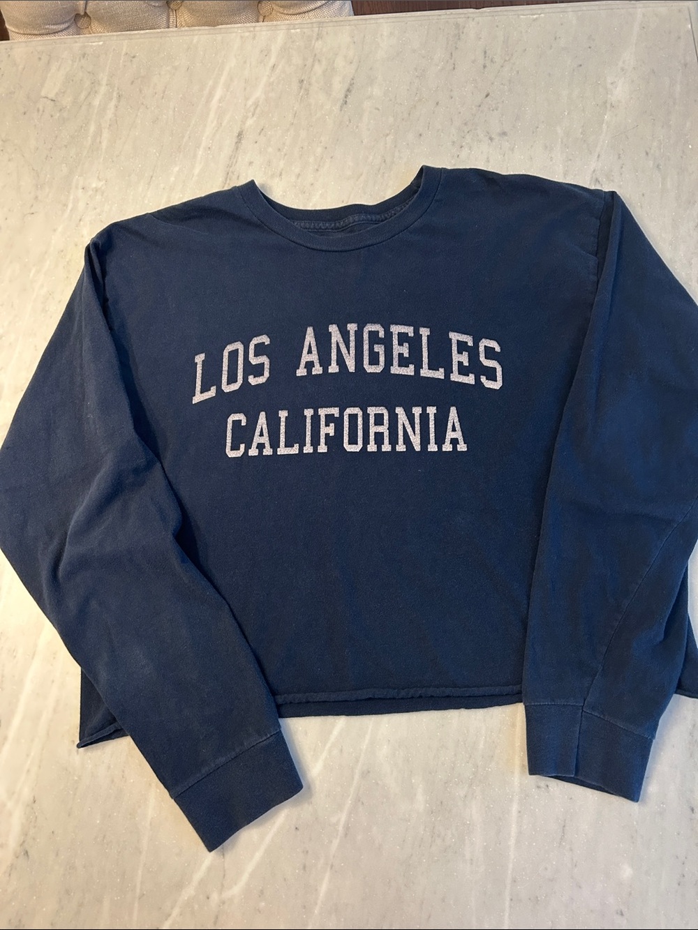 Los Angeles California Navy Crewneck T-shirt